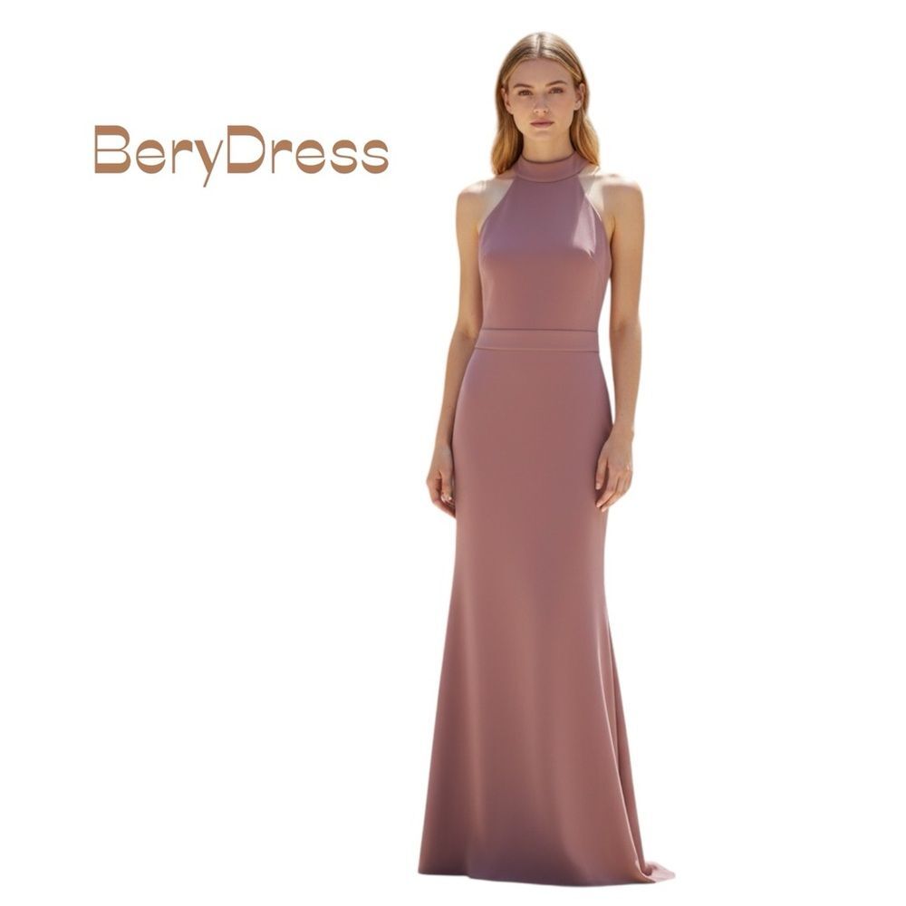 BeryDress Rose Pink Sleeveless Event Wedding Guest Maxi Dress NWT Size M